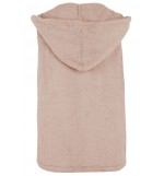 Khaki Faux Fur Open Front Casual Vest