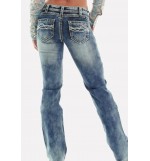 Low Rise Wash Denim Stretchy Casual Jeans