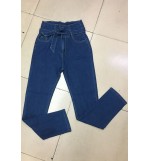 Belted Stretchy Casual Jeans